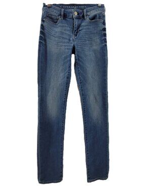 White House Black Market Jeans Womens 2L Slim Everyday Soft Mid-Rise Blue Denim